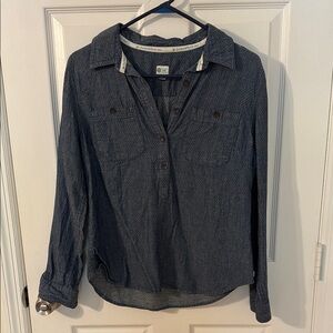 Toms Navy Polka Dot Fabric